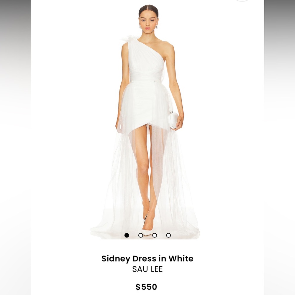 Sau Lee Sidney Dress in White NWT